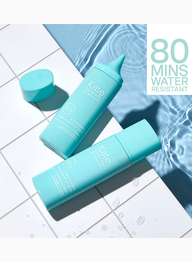 Kate Somerville HydraKate Illuminating SPF 50+ Drops – Broad Spectrum Sunscreen Serum for Glow & UV Protection - Image 4